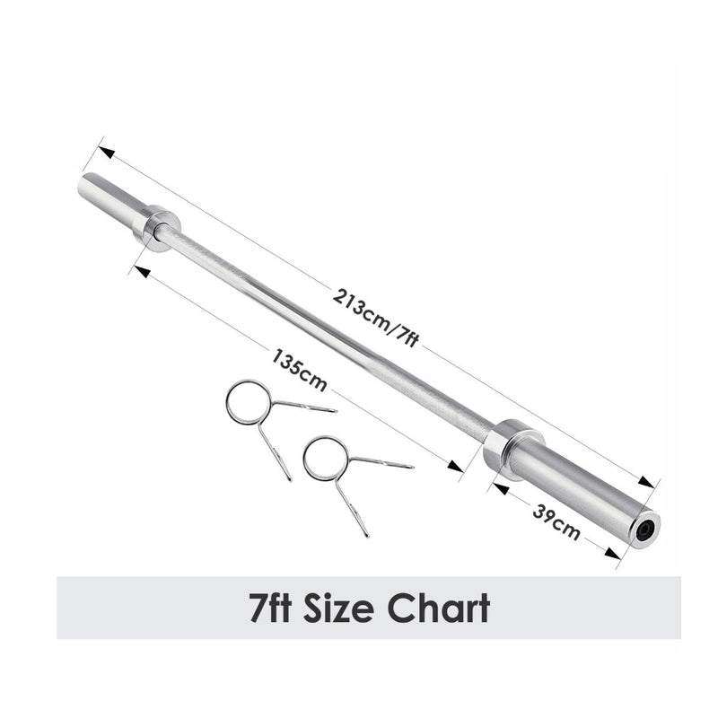 Olympic 2" Barbell 6ft - 7ft
