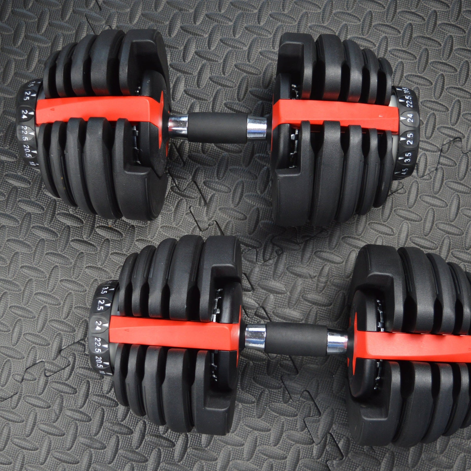 24kg Adjustable Dumbbells Pair