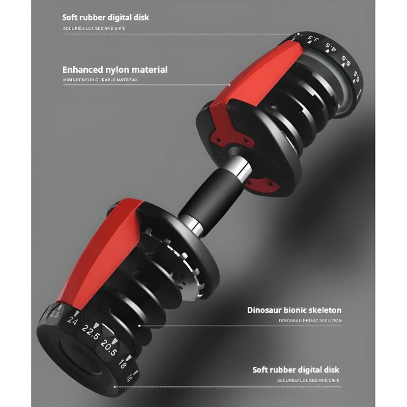 24kg Adjustable Dumbbells Pair