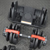 24kg Adjustable Dumbbells Pair