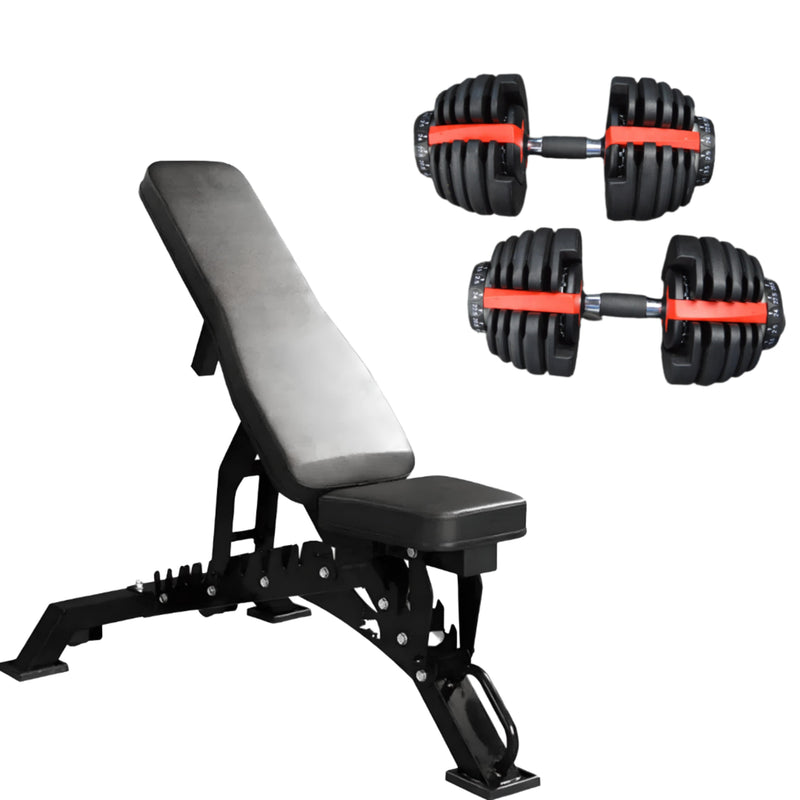 24kg Adjustable Dumbbells Pair