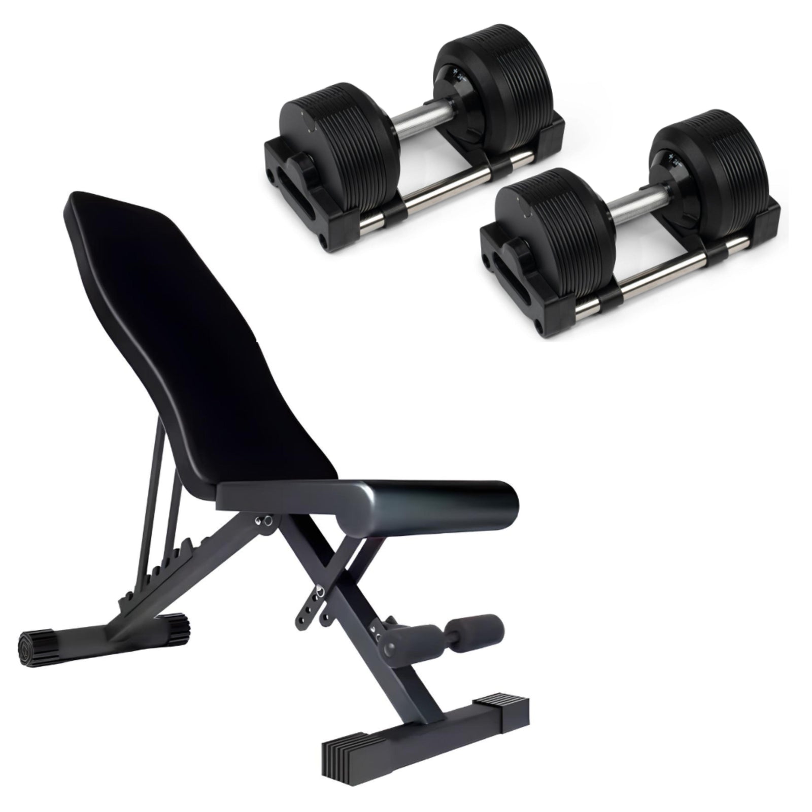 24kg Adjustable Dumbbells Pair with 1kg Increments