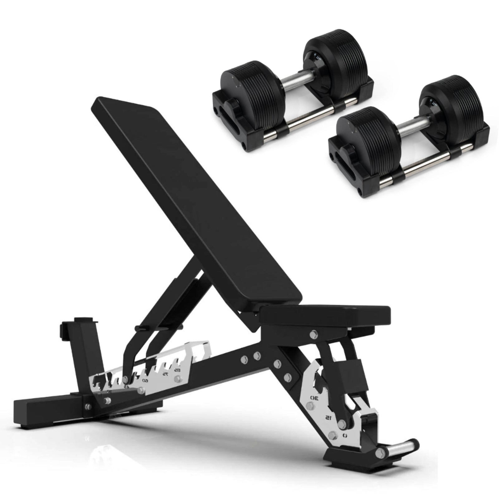 24kg Adjustable Dumbbells Pair with 1kg Increments