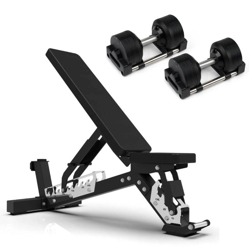 24kg Adjustable Dumbbells Pair with 1kg Increments