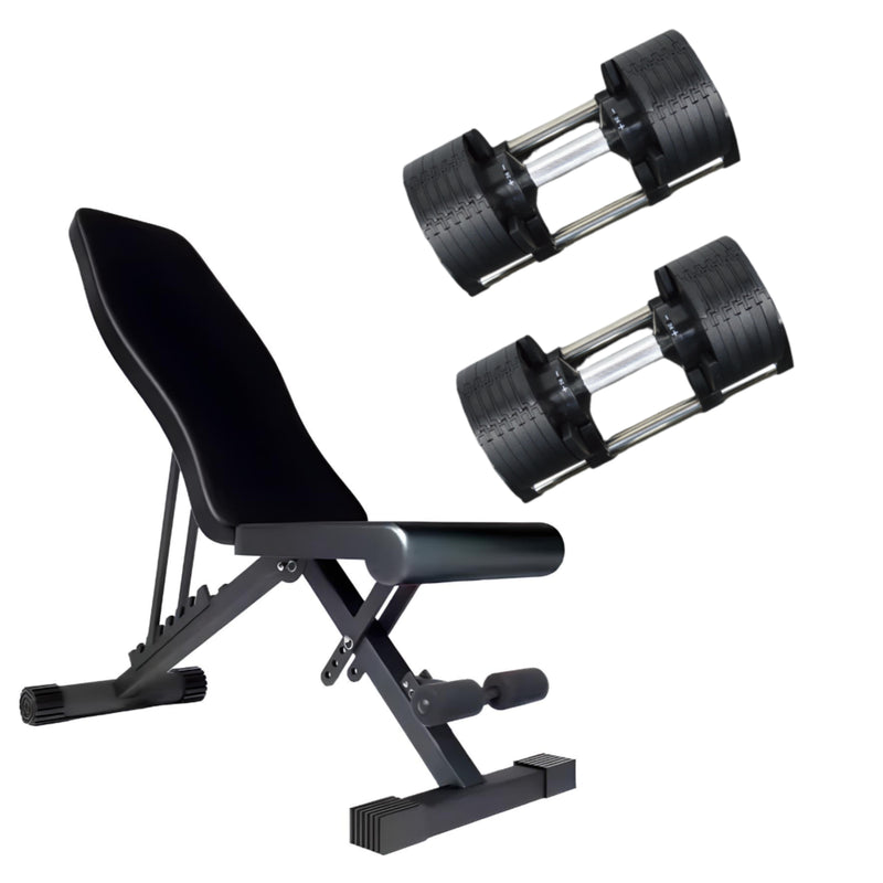24kg Adjustable Dumbbells pair with 4kg Increments