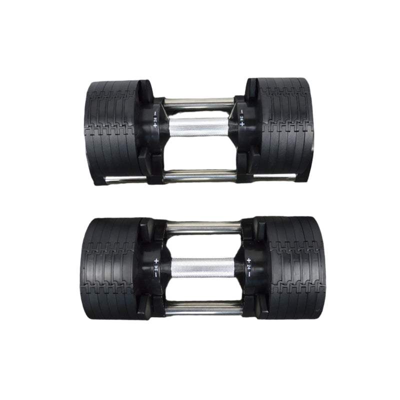 24kg Adjustable Dumbbells pair with 4kg Increments