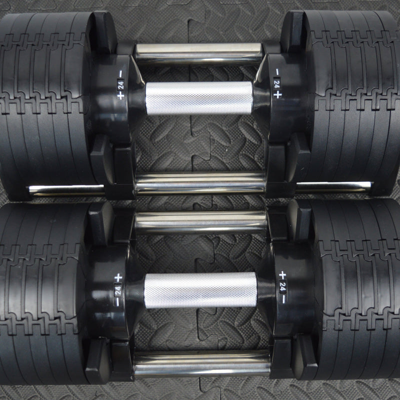24kg Adjustable Dumbbells pair with 4kg Increments