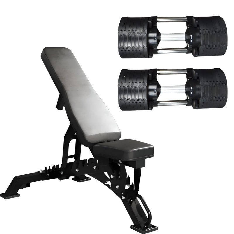 32kg Adjustable Dumbbell Pair 4kg Increments