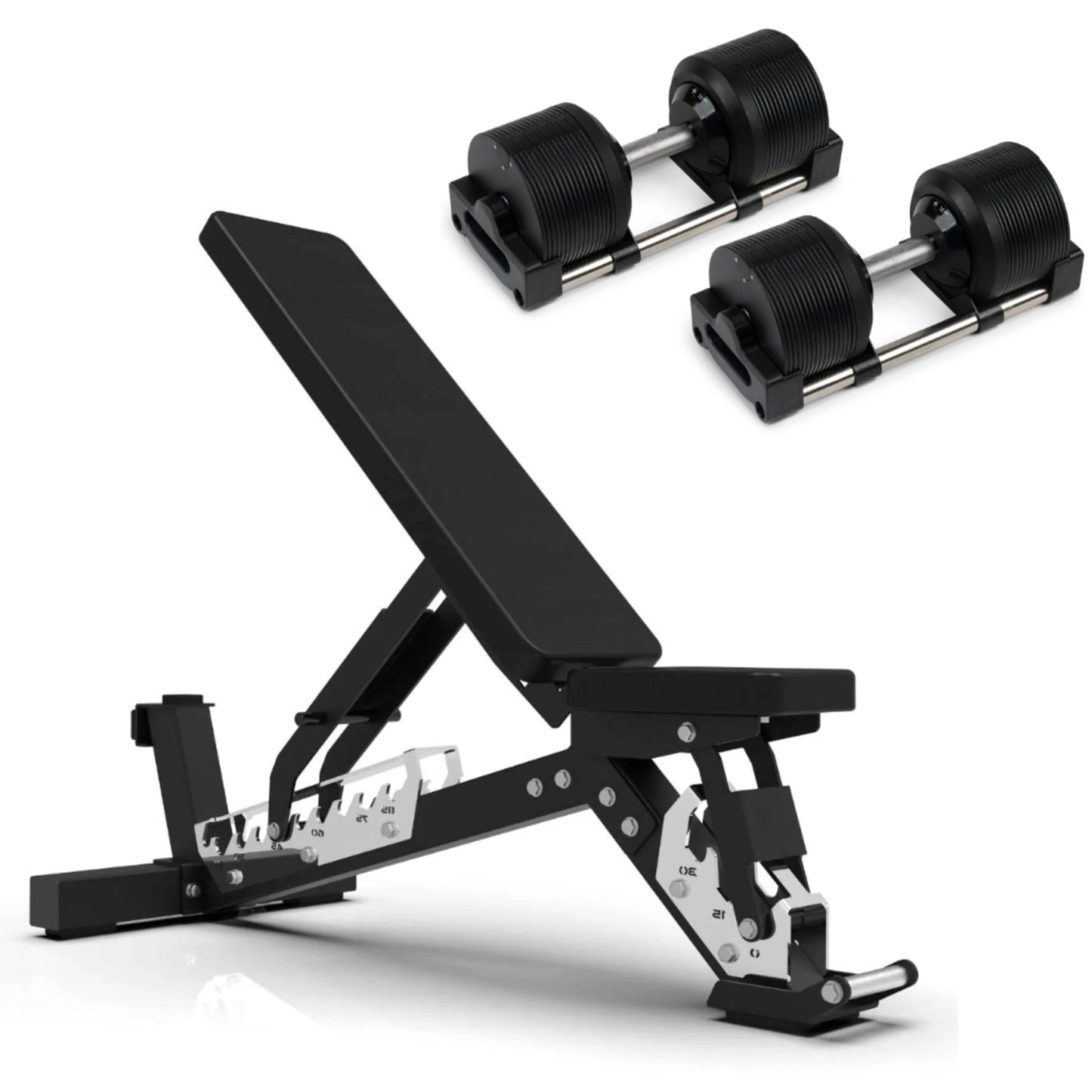 36kg Adjustable Dumbbells Pair with 1kg Increments