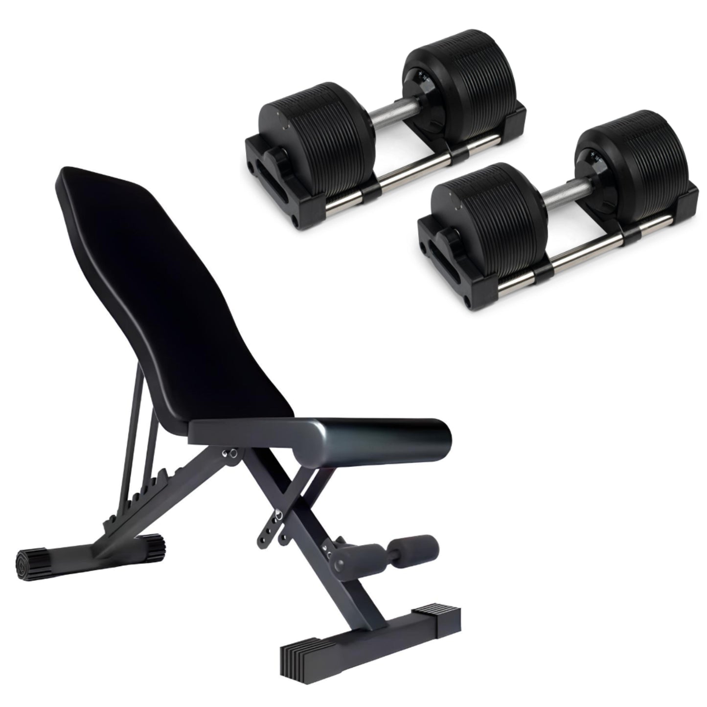 36kg Adjustable Dumbbells Pair with 1kg Increments