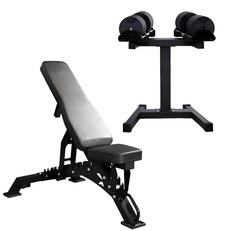 40kg Adjustable Dumbbell Pair 4kg Increments