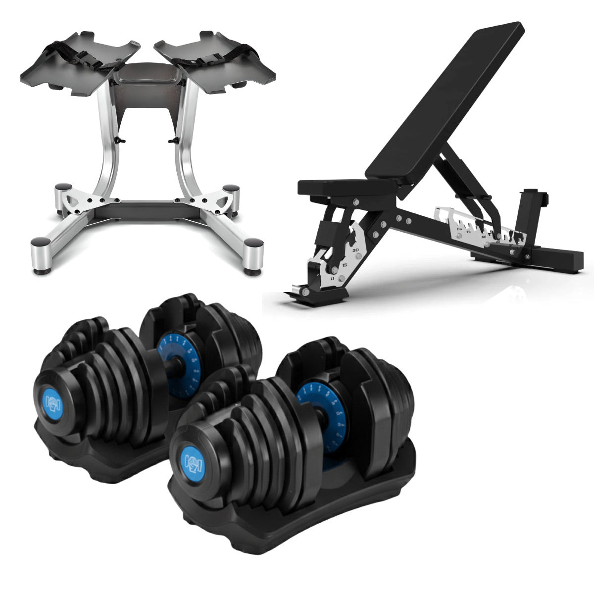 40kg Adjustable Dumbbells Pair (New Colours)