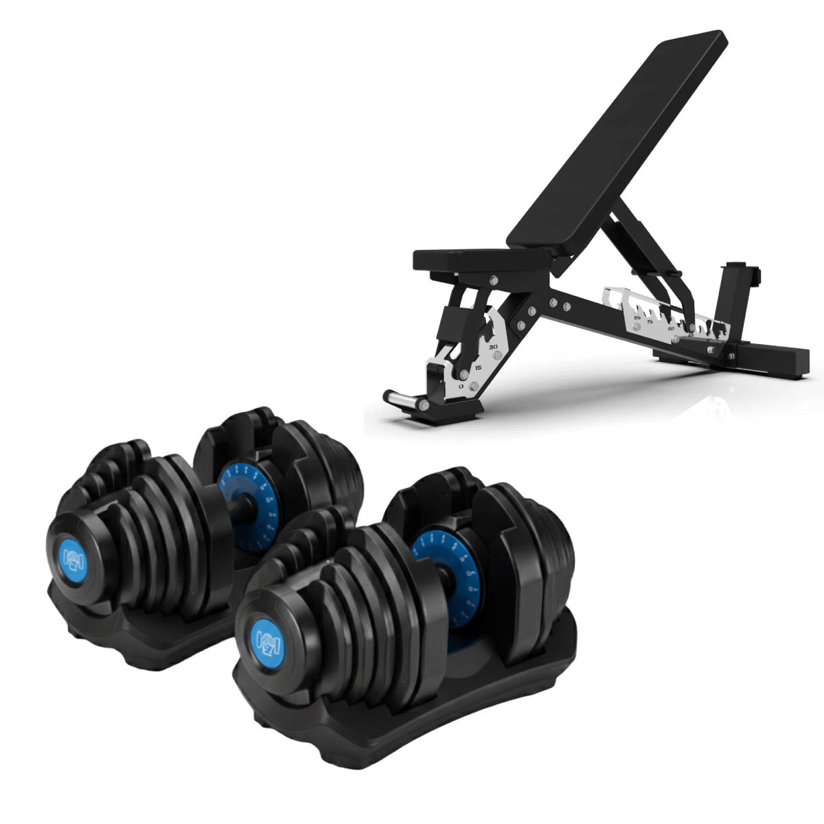 40kg Adjustable Dumbbells Pair (New Colours)