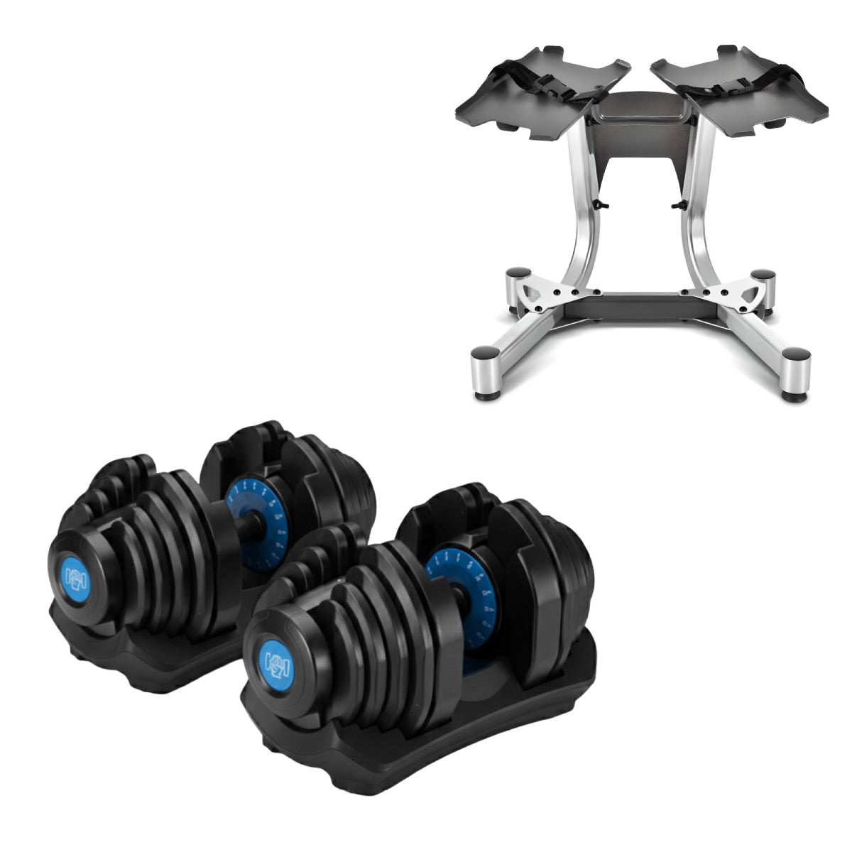 40kg Adjustable Dumbbells Pair (New Colours)