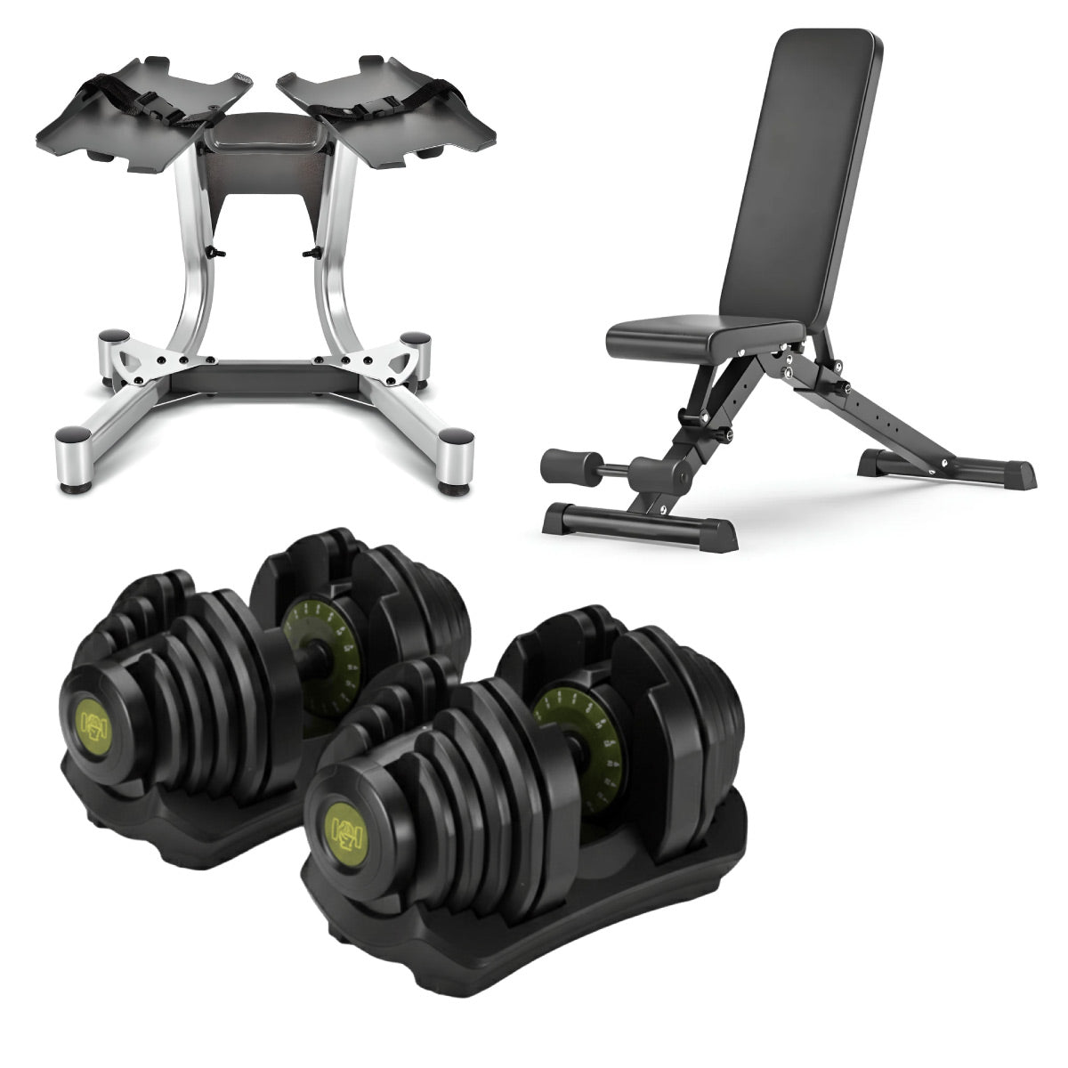 40kg Adjustable Dumbbells Pair (New Colours)