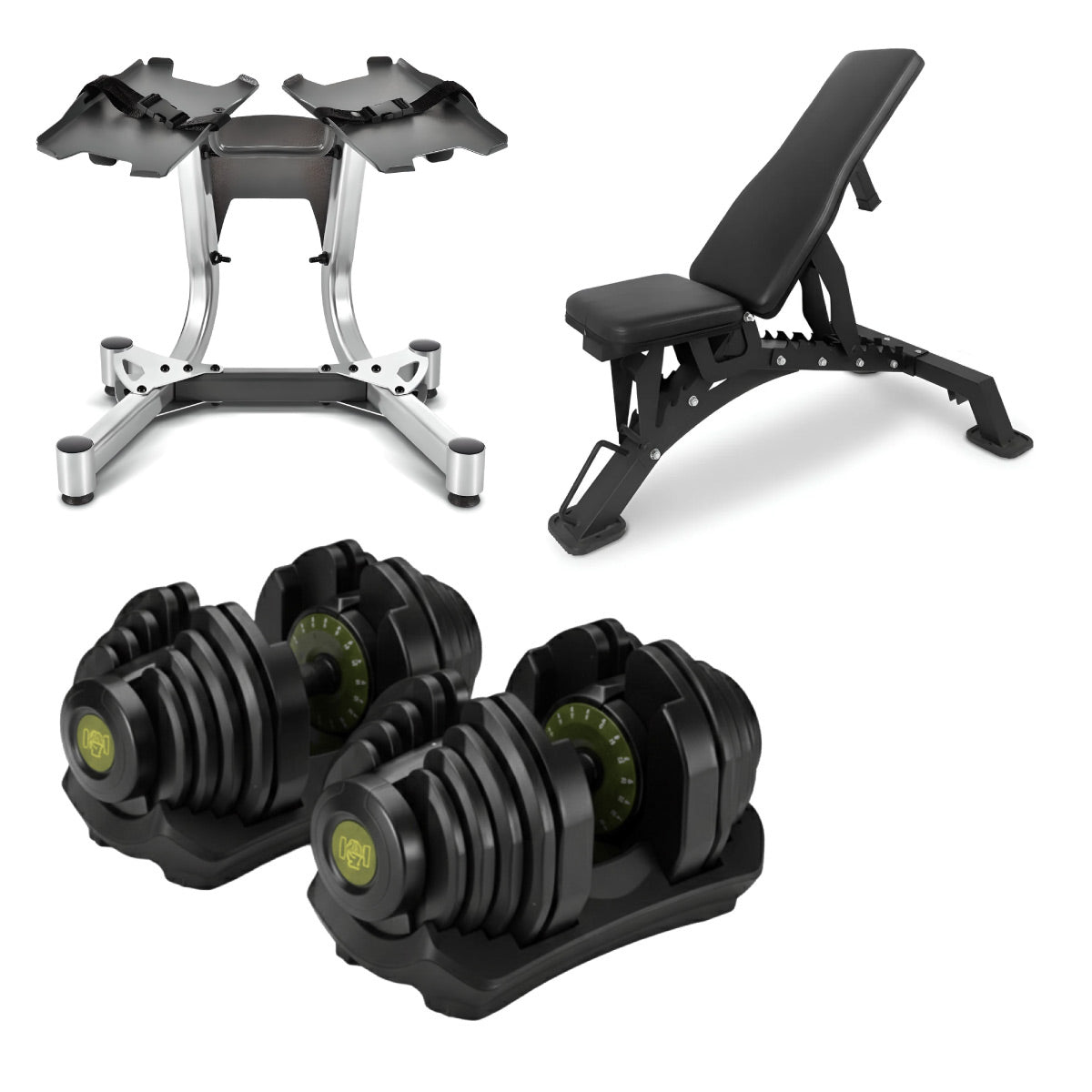 40kg Adjustable Dumbbells Pair (New Colours)