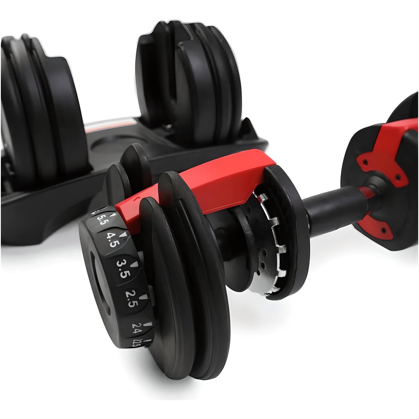 Adjustable 24kg Dumbbells Pair & 18kg Adjustable Kettlebell Package