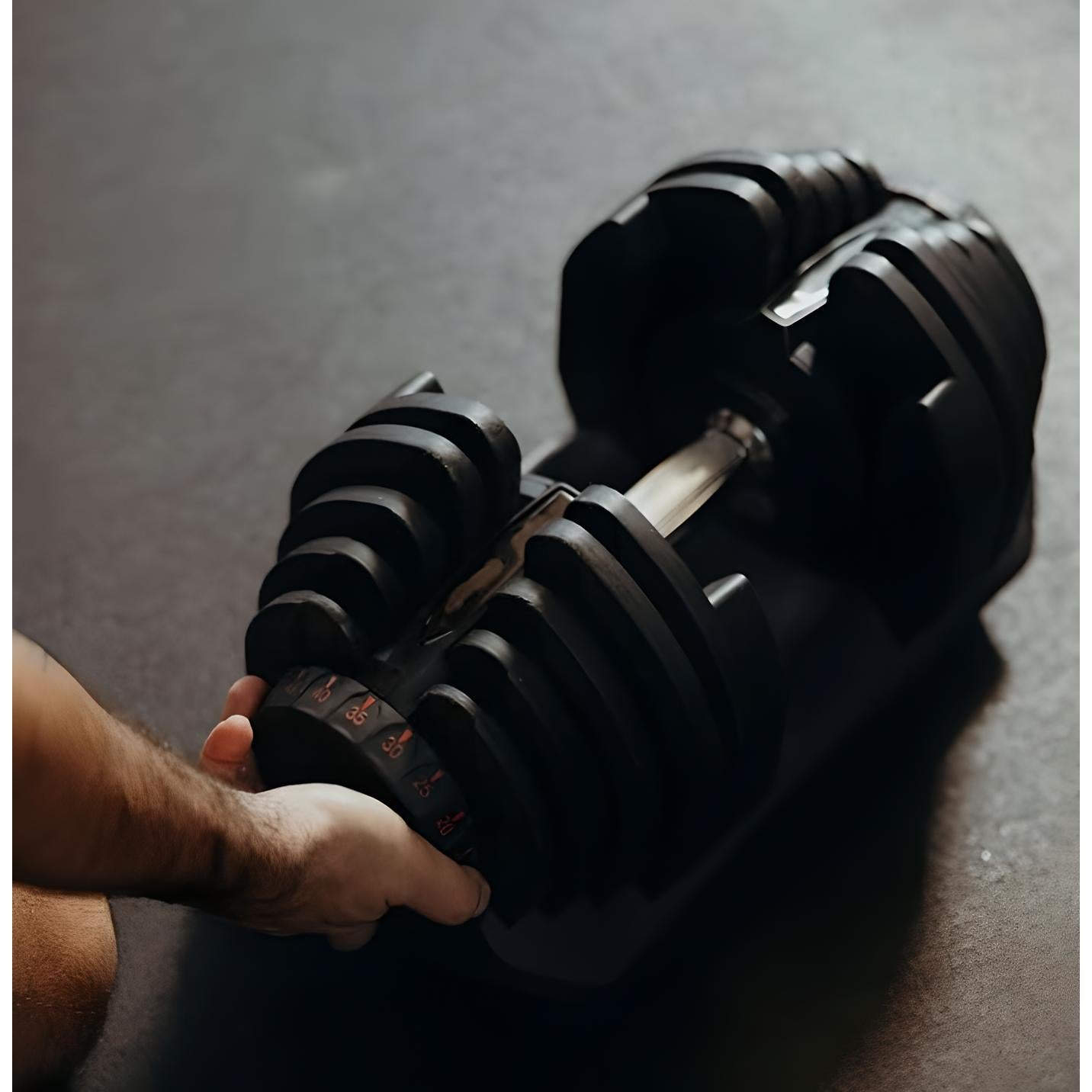 Adjustable Weight Bench + 2x40kg Adjustable Dumbbells