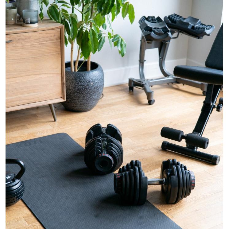 Adjustable Weight Bench + 2x40kg Adjustable Dumbbells