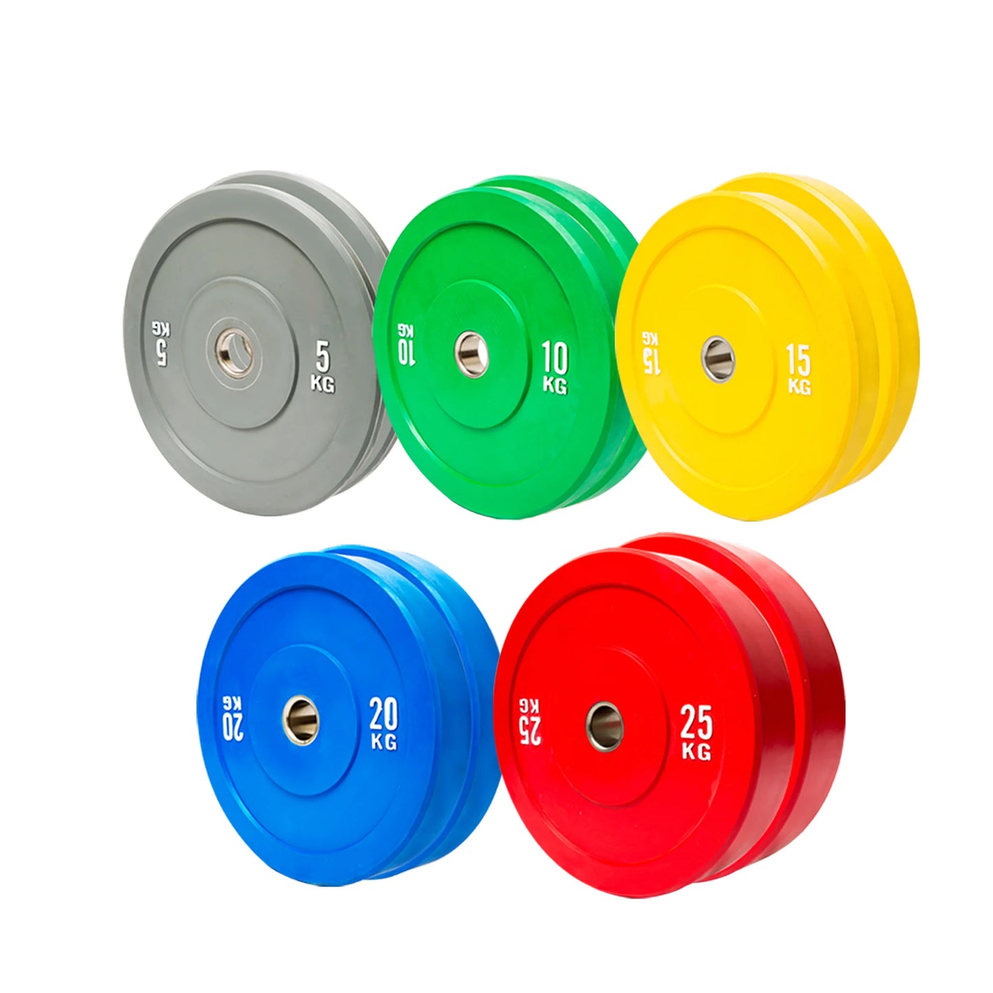 Coloured Olympic Rubber Bumper Plates