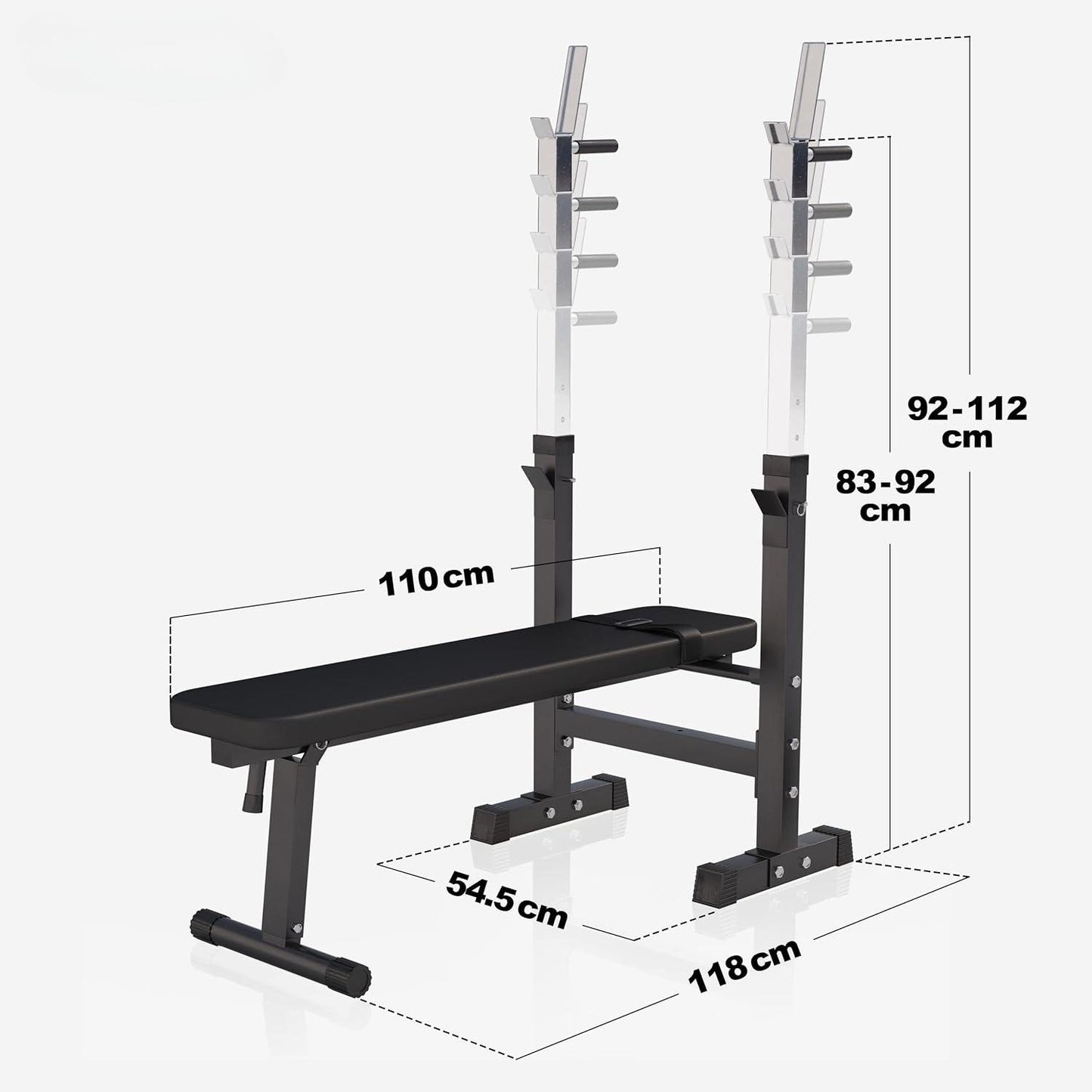Folding Weight Bench with Dip Station