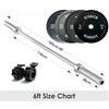 Olympic 2" Barbell 6ft - 7ft