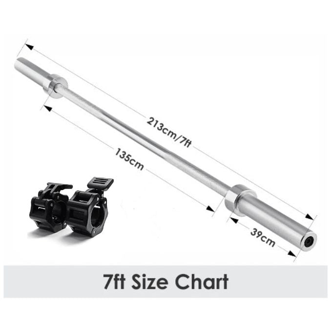 Olympic 2" Barbell 6ft - 7ft