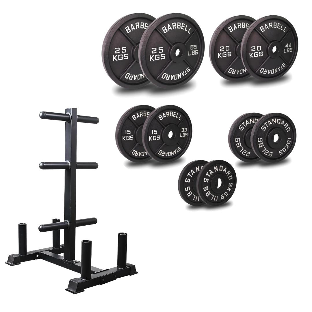 Olympic Weight Plate & Bar Stand