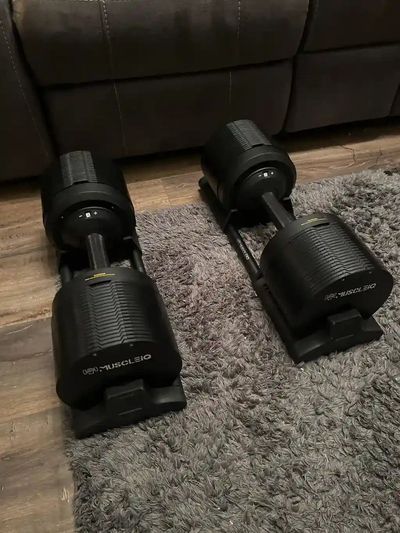 Customer photo of Craig's adjustable dumbbells with 1kg increments