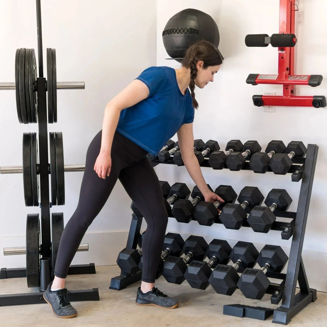 adjustable dumbells - indoor training