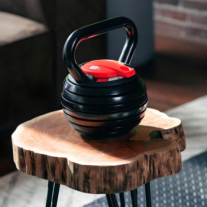 Adjustable 24kg Dumbbells Pair & 18kg Adjustable Kettlebell Package