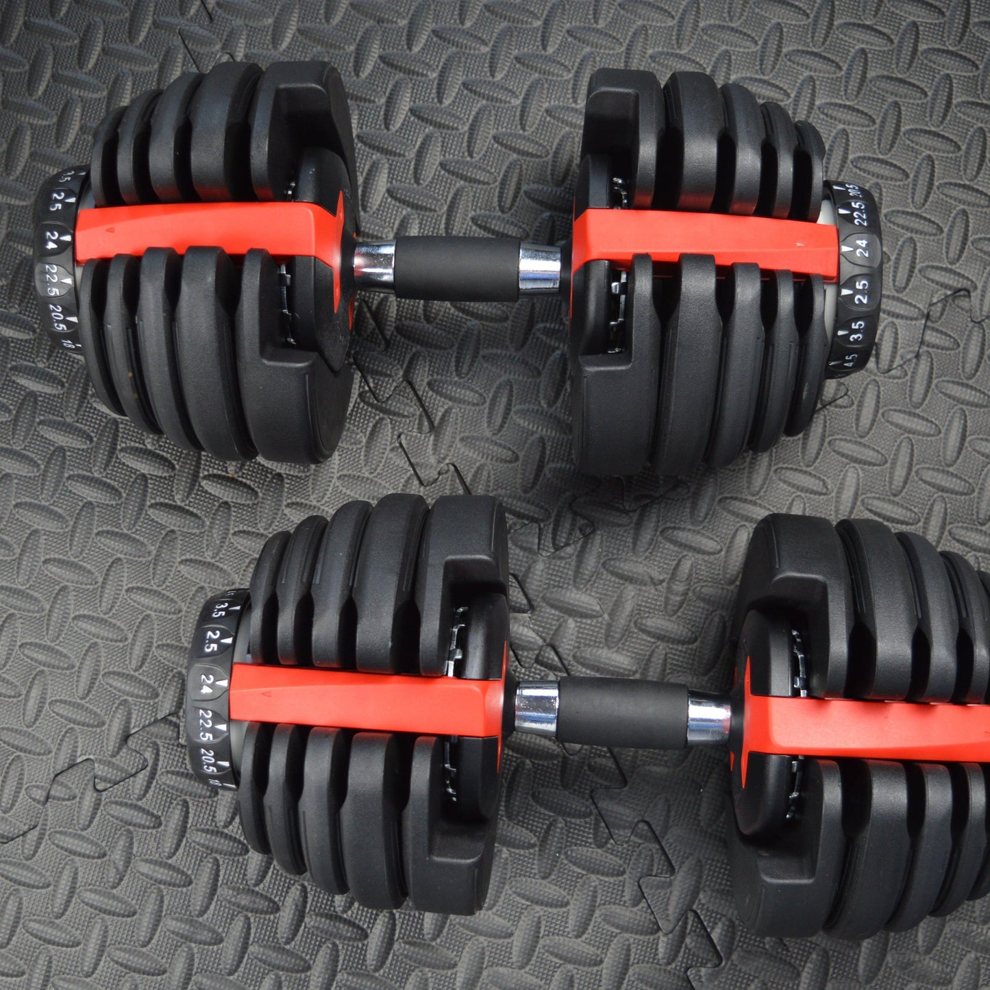 24kg Adjustable Dumbbells Pair