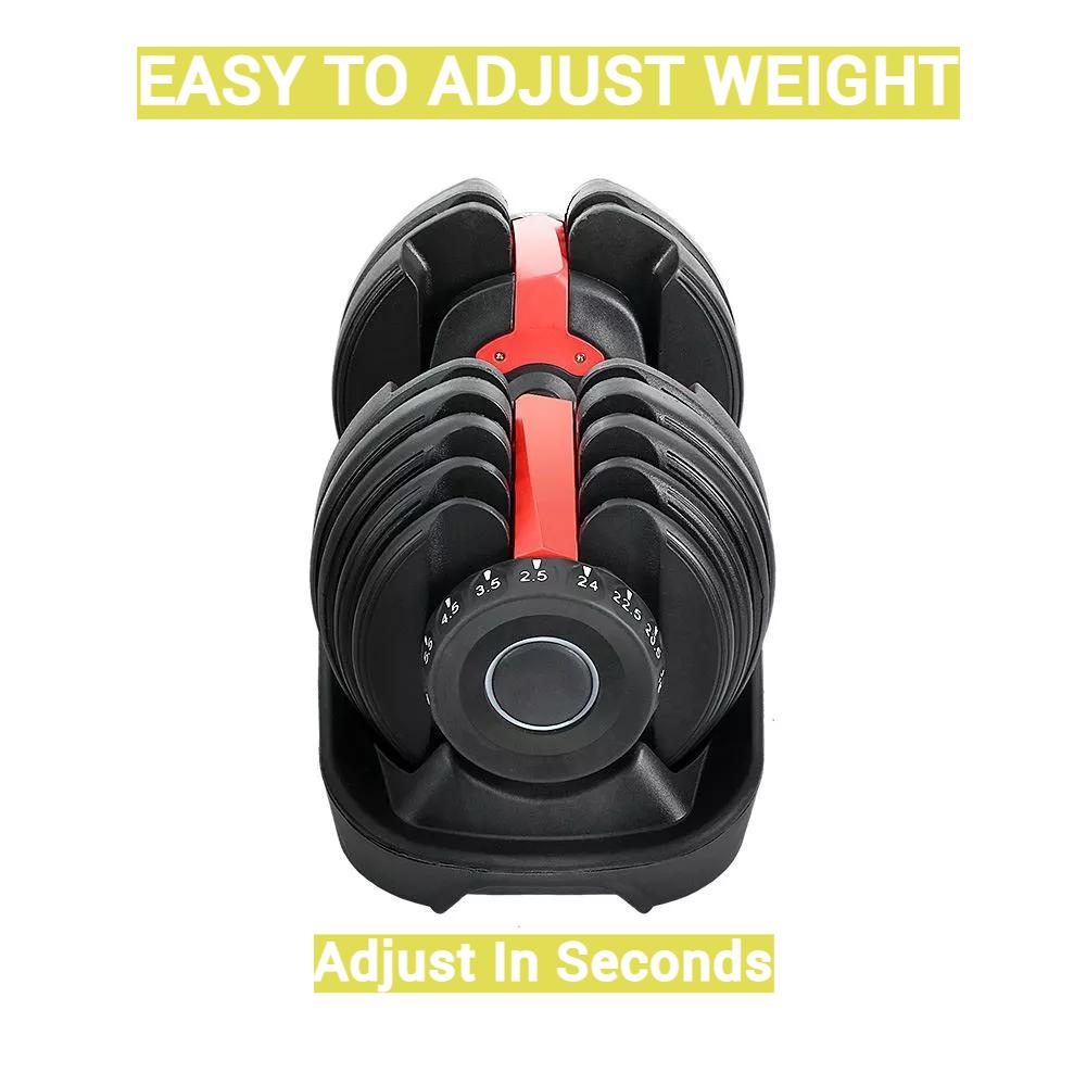 24kg Adjustable Dumbbells Pair