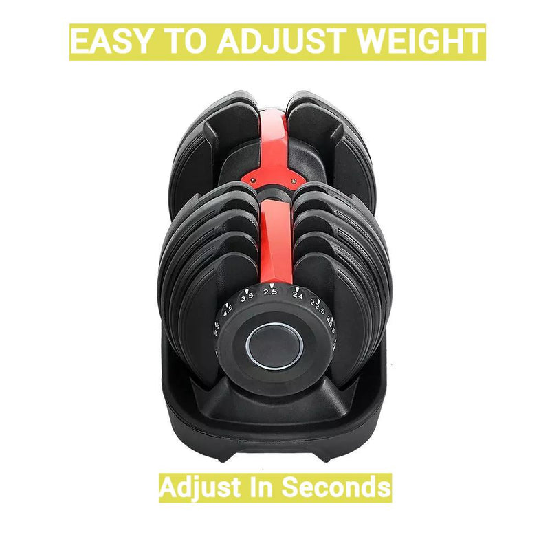 24kg Adjustable Dumbbells Pair
