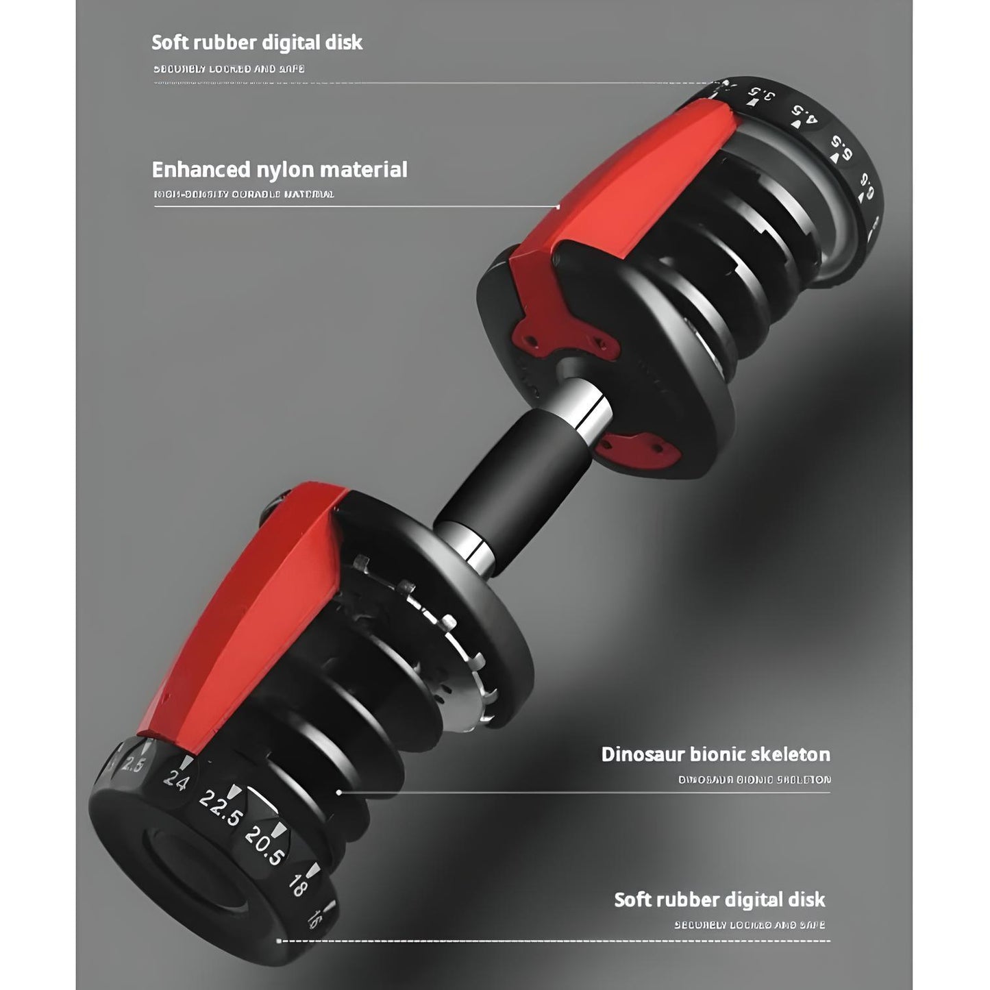 24kg Adjustable Dumbbells Pair