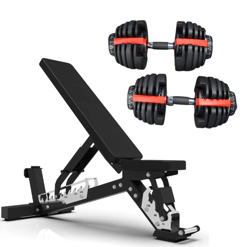 24kg Adjustable Dumbbells Pair