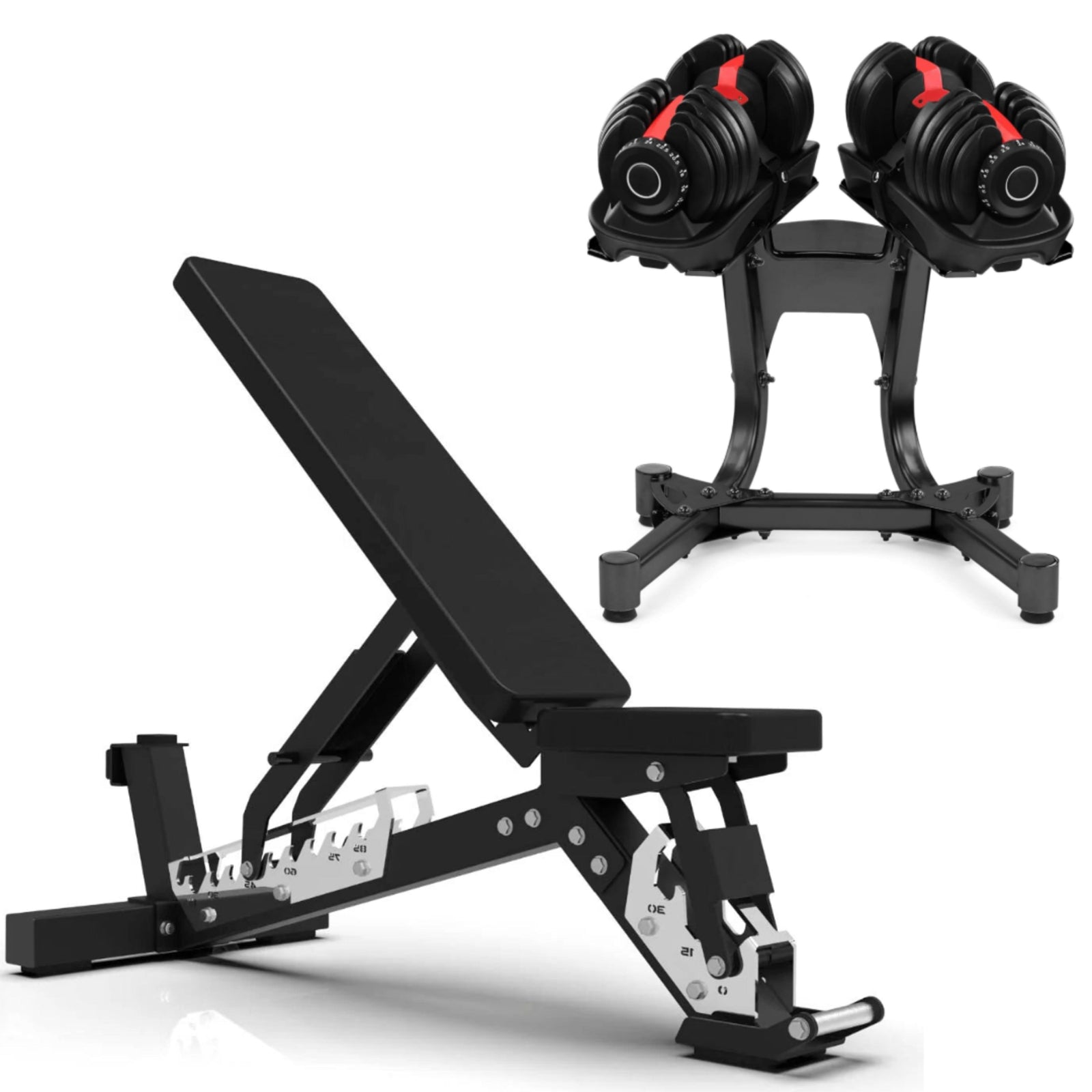 24kg Adjustable Dumbbells Pair