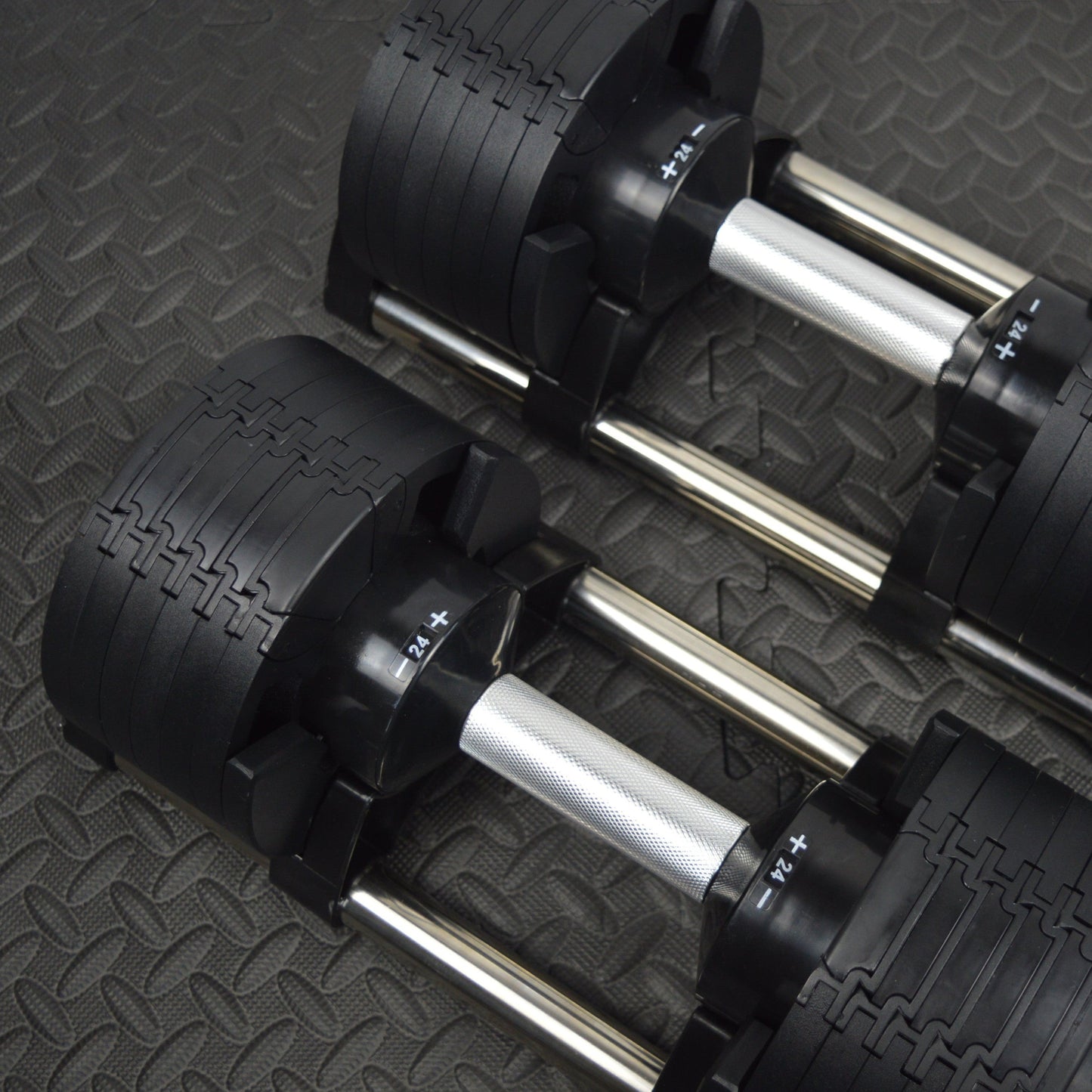 24kg Adjustable Dumbbells Pair with 2kg Increments