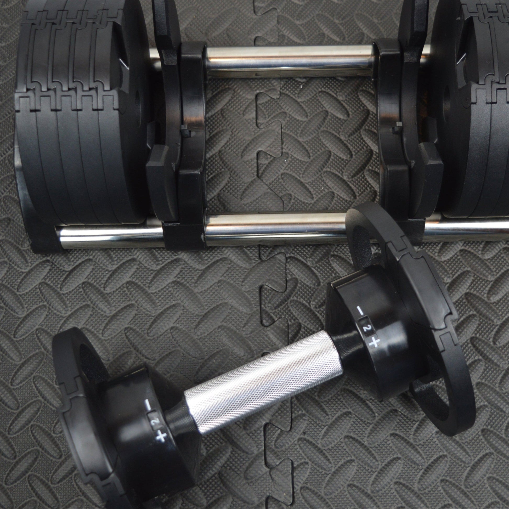 24kg Adjustable Dumbbells Pair with 2kg Increments