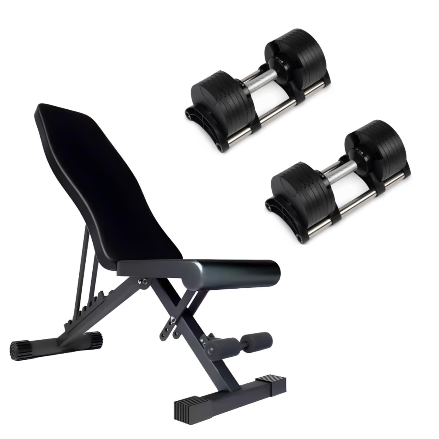 24kg Adjustable Dumbbells Pair with 2kg Increments