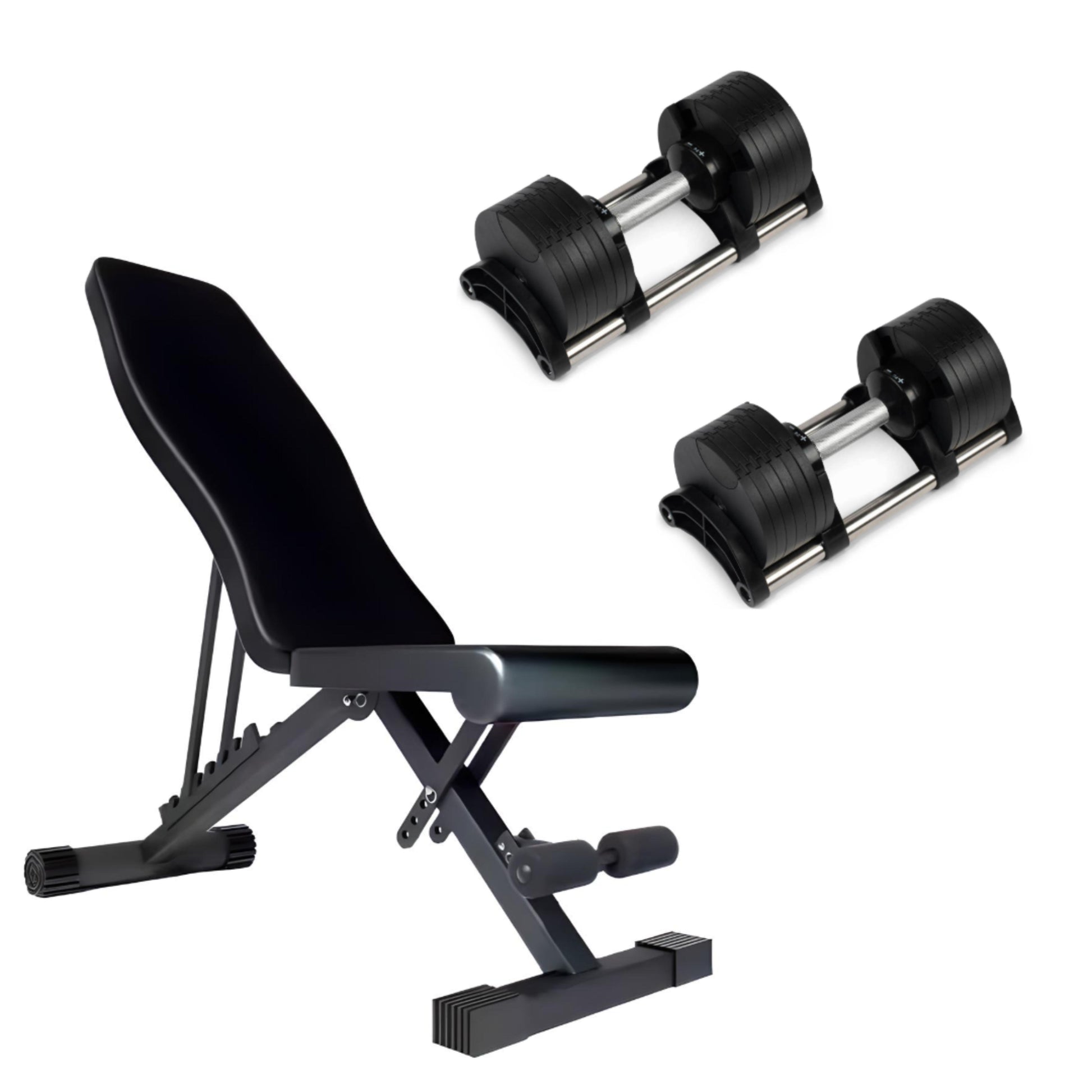 24kg Adjustable Dumbbells Pair with 2kg Increments