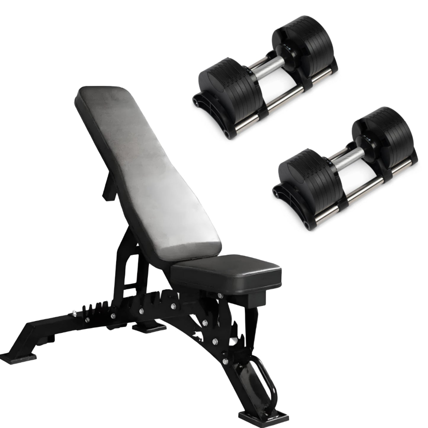 24kg Adjustable Dumbbells Pair with 2kg Increments