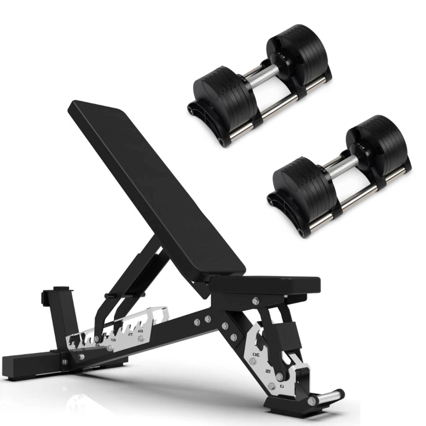 24kg Adjustable Dumbbells Pair with 2kg Increments