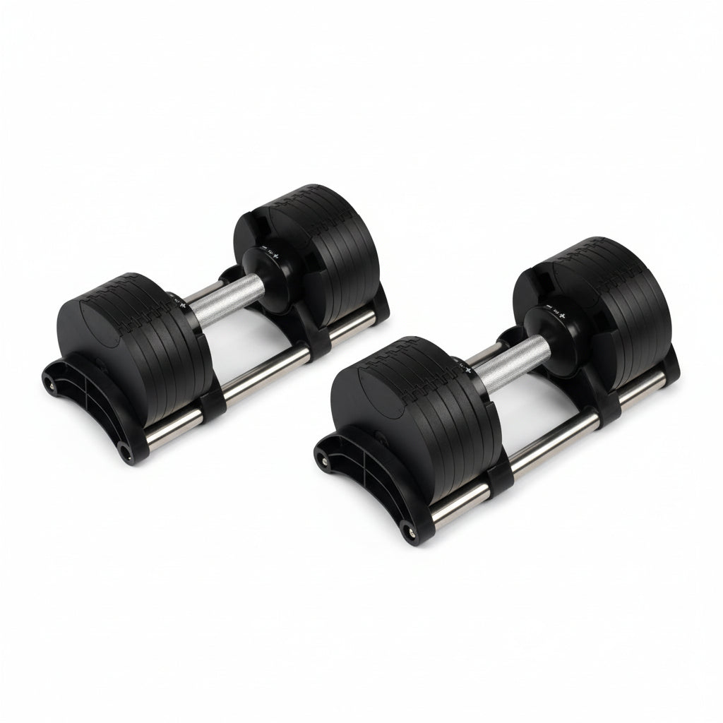 24kg Adjustable Dumbbells Pair with 2kg Increments