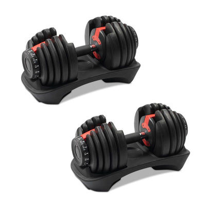 24kg Adjustable Dumbbells Pair
