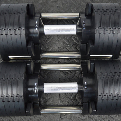24kg Adjustable Dumbbells pair with 4kg Increments