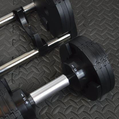24kg Adjustable Dumbbells pair with 4kg Increments