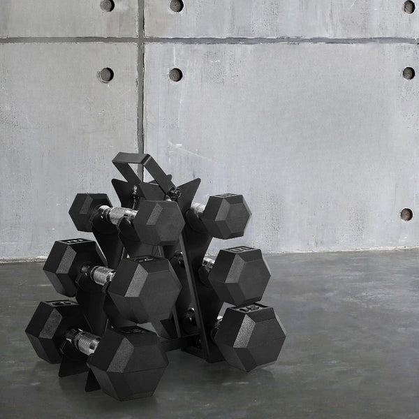 3 Tier Hex Dumbbell Tree Stand