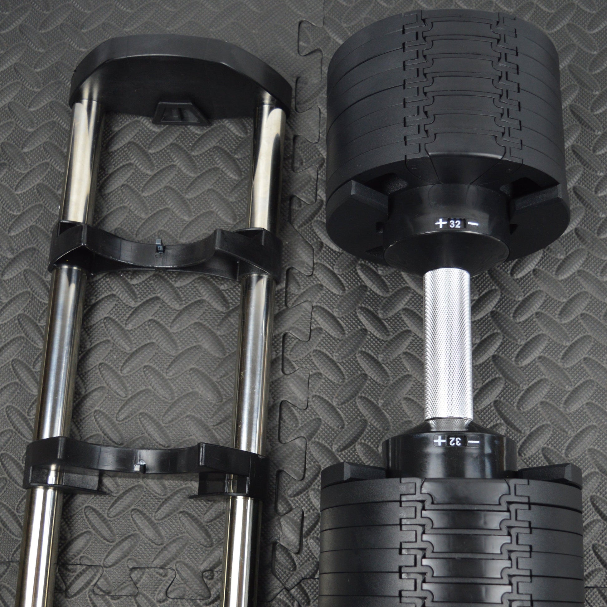 32kg Adjustable Dumbbell Pair 2kg Increments