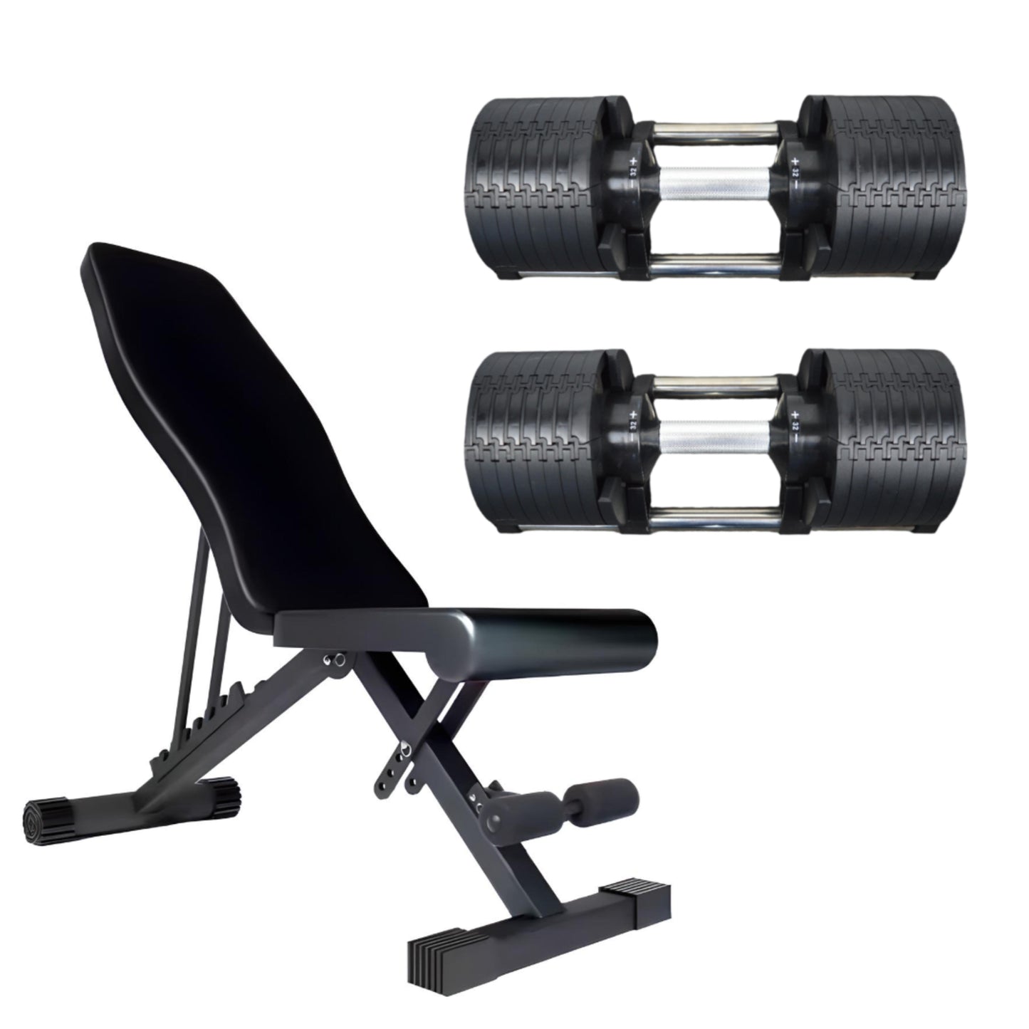 32kg Adjustable Dumbbell Pair 2kg Increments
